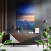 Quay Brushed Aluminium Dibond Wall Art.